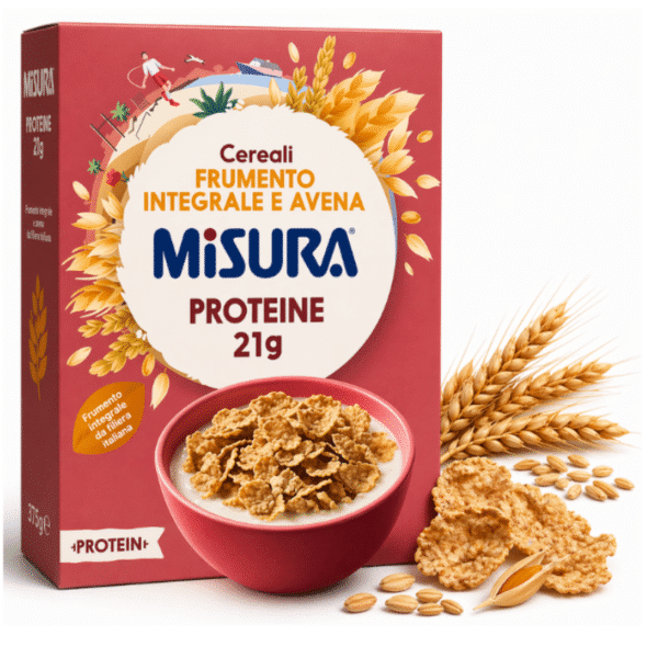Протеинови зърнени храни MISURA пшеница ориз и овесени ядки 320 гр.