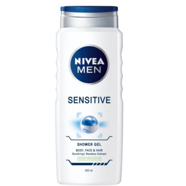 Душ гел Шампоан Нивеа 500 мл. - 3in1 For Men Sensitive BG превод