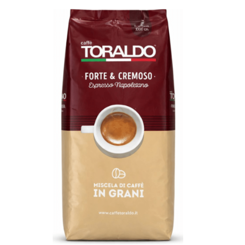 Кафе Toraldo силно и кремообразно на зърна 1 кг MISCELA FORTE E CREMOSO