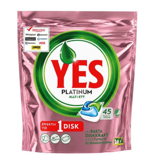 Таблетки за съдомиялна Yes 45 бр. All in 1 Pink