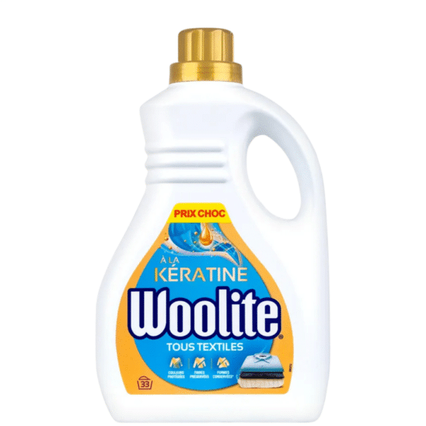 Течен гел  Woolite 2л.33 пранета All Textiles Keratin