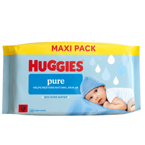 Мокри кърпи  Huggies  - 60 бр.Pure