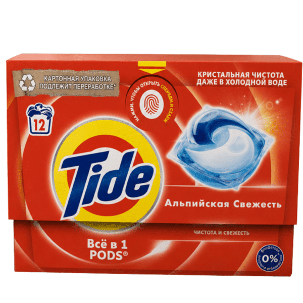 Капсули Tide Washing 12 бр. All in 1 Alpine Fresh