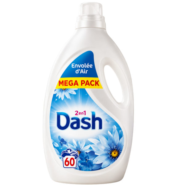 Течен гел Даш 2.7л. 60 пранета  Breath of Air Lenor Freshness