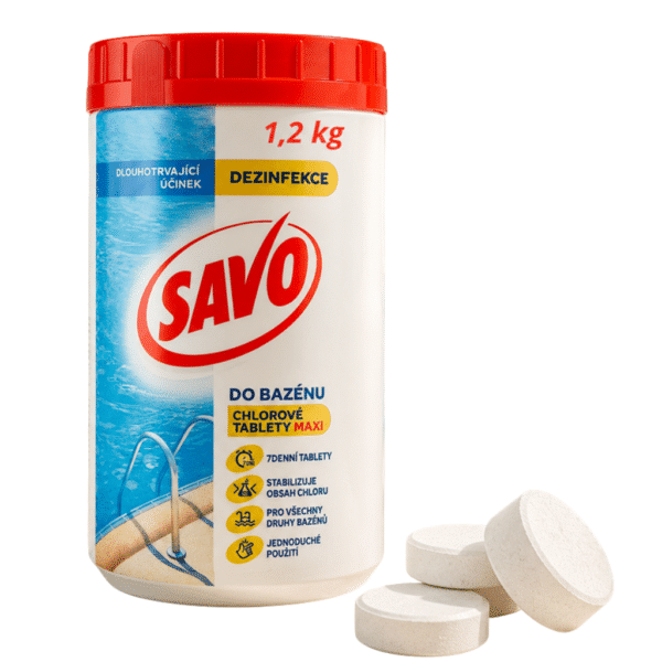Таблетки за дезинфекция на басейни с хлор Savo 1.2 кг