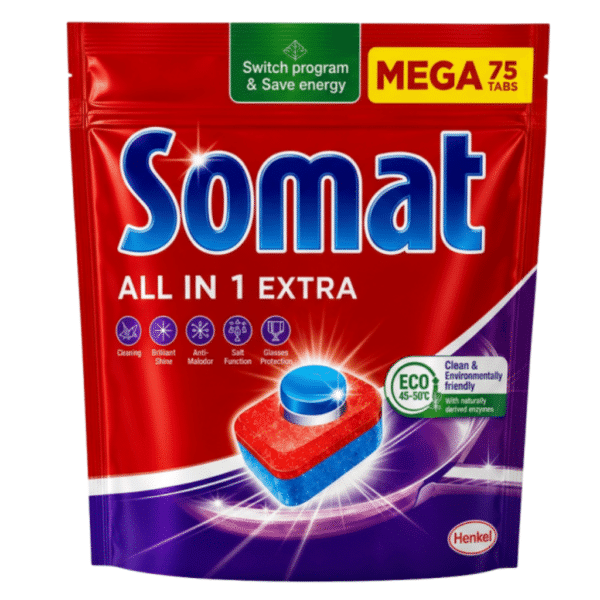 Таблетки за съдомиялна Somat 75 бр.All in 1 Extra