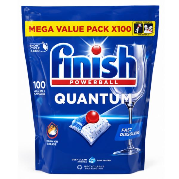 Таблетки за съдомиялна Финиш 100 бр. All in 1 Fresh Quantum