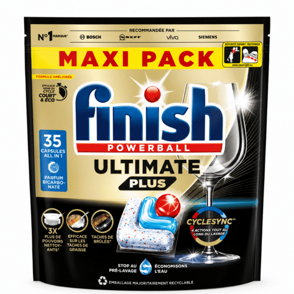 Таблетки за съдомиялна ФИНИШ 35 бр. Ultimate Plus All in 1 Bicarbonate