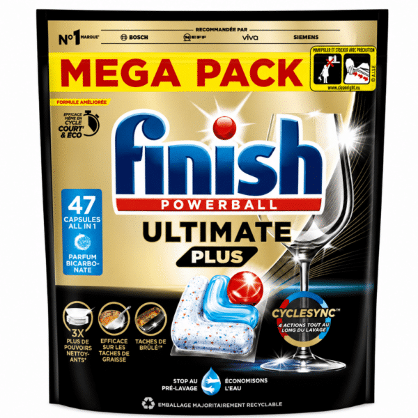 Таблетки за съдомиялна ФИНИШ 47 бр. Ultimate Plus All in 1 Bicarbonate