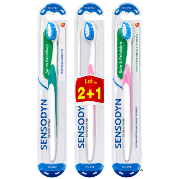 Четка за зъби Sensodyne 3 бр. Soft Care&Precision