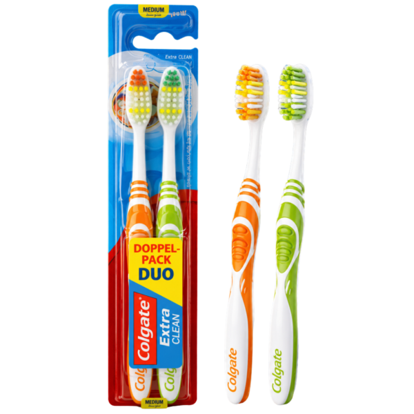 Четка за зъби КОЛГЕЙТ 2 бр. Extra Clean Medium