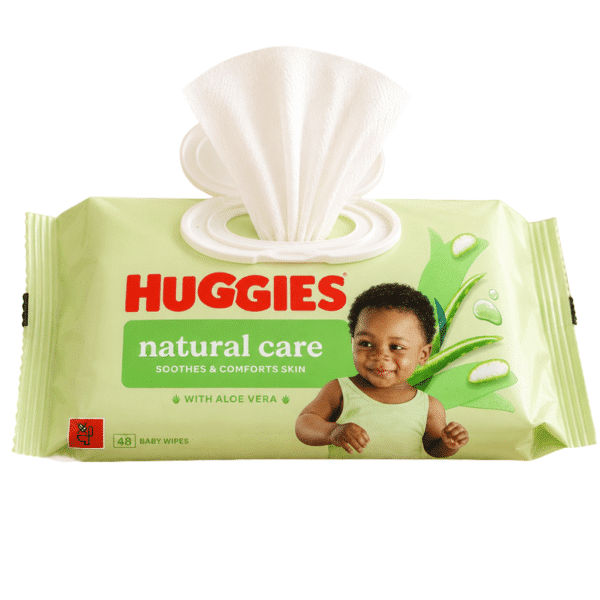 Мокри кърпи  Huggies 48 бр. Natural Care With Aloe Vera