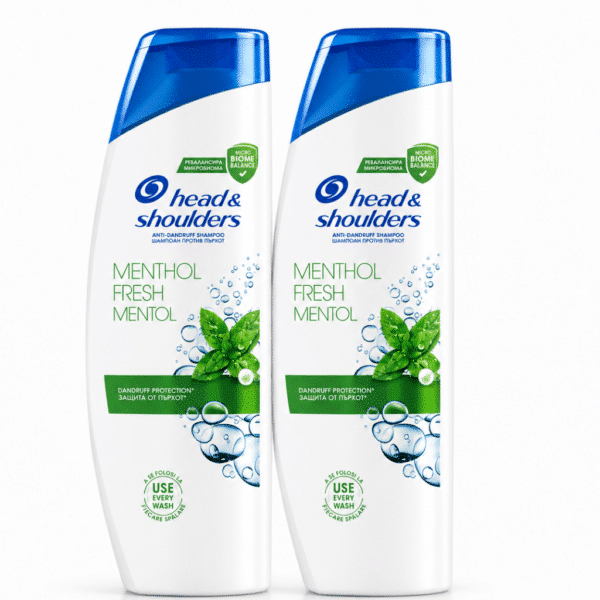 Шампоан Head&Shoulders 2*400 мл. Menthol Fresh