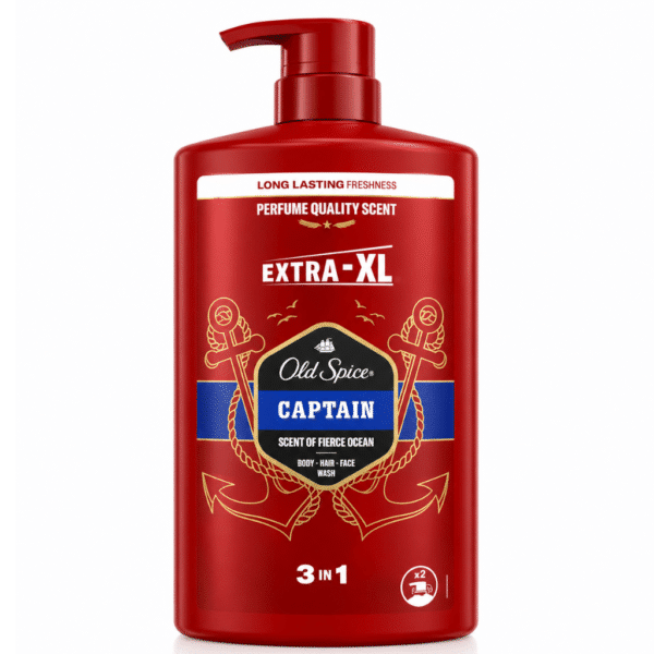 Шампоан Душ гел Олд спайс  3в1 1 л. помпа  Captain