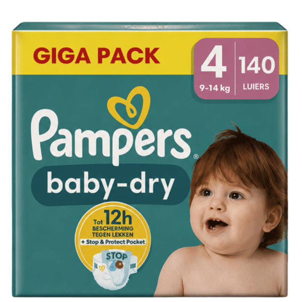 Памперс Baby Dry Diapers  140 бр. 9-14 кг.-4