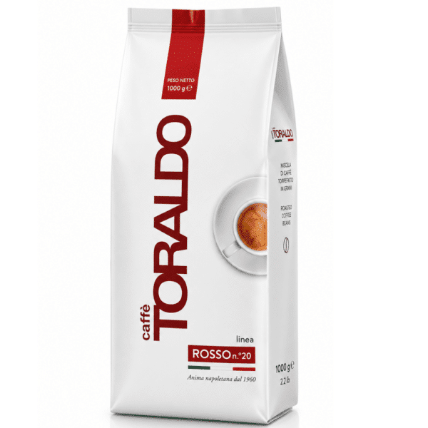 Кафе Тoraldo на зърна 1 кг - Серия Бар - Rossa (ЧЕРВЕН МИКС) (85% АРАБИКА - 15% РОБУСТА)